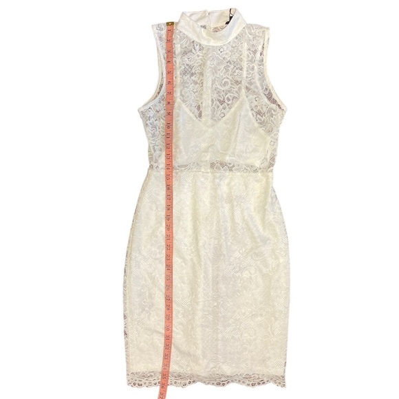 NBD Jules White Lace Sleeveless Mini Dress Women's Small NWT - Picture 11 of 13